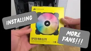 БОЛЬШЕ ВЕНТИЛЯТОРОВ!!! iCUE SP120 RGB ELITE Performance 120 мм ШИМ-вентилятор