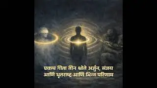 एकच गीता तीन श्रोते अर्जुन, संजय आणि धृतराष्ट्र आणि भिन्न परिणाम?