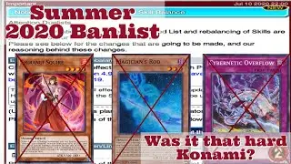 [Yugioh Duel-Links] Summer 2020 Ban list Review!!!