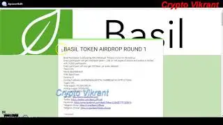 BASIL Airdrop | 500 EVA  | BCEDEX Airdrop | 40 ATMU ($32) |  70 LYNK | Crypto Vikrant