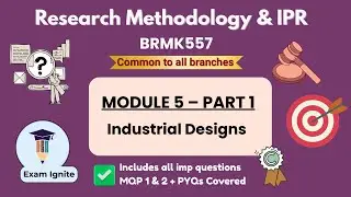Research Methodology & Intellectual Property Rights | BRMK557 | Module 5 &ndash; Part 1|🔥#vtu #rm #brmk557