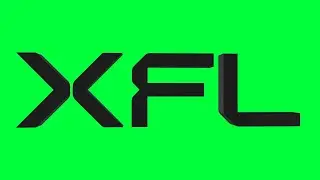 XFL 2023 Green Screen Logo Loop Chroma Animation