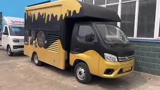 Foton 4x2 Outdoor vending fast food truck for Ice Cream Hot Dogs Hamburger Chips Mobile Snack