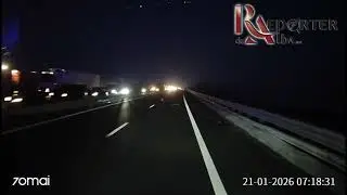 Accident grav pe autostrada A1 Deva - Sebeș. Trafic deviat!