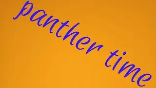 Panther time (official song zainestar gaming)
