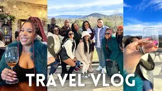 TRAVEL VLOG: COZY CABIN TRIP, WINERY TOUR & TASTING, SPA IN THE MOUNTAINS