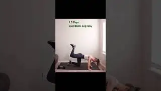 No Repeat 1.5 Rep Dumbbell Leg Day #fitness #workout #exercise #girl  #shorts