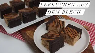 Lebkuchen vom Blech | einfach, schnell und Lecker / Weihnachtsrezepte