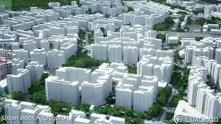 Example of Procedural Texturation & Geometric Augmentation - Singapore