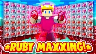 MAKING A *GOD* RUBY SWORD TO MAKE TRILLIONS! | Minecraft Skyblock | EMC EP #8