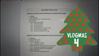 Een handige STUDIETIP! | #VLOGMAS2017🎄|| LiveLikeFloor