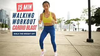 15 MIN Walking Cardio Workout | 23 Fun Exercises for Fast Weight Loss