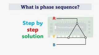 How to determine Phase sequence of 3 phase system RYB #electricalengineeringxyz
