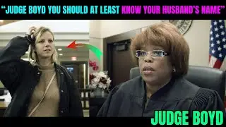 Judge Stephanie Boyd STUNNED as Woman Can&rsquo;t Name Her Own Husband!