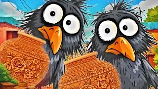 The Clever Crow and the Magical Pot | Moral Story for Kids | प्यास कौवा कि कहानी... ? | Crow Story |