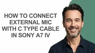 How to Connect External Mic with C Type Cable In Sony A7 Iv - KevinHowTo