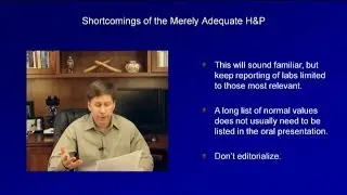 The Medical H and P (Comparative Examples)