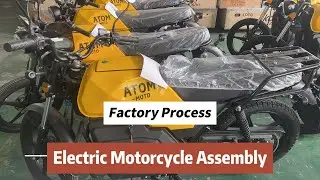 Electric Motorcycle Assembly Line  Full 30 Minute Factory Process at Tycorun