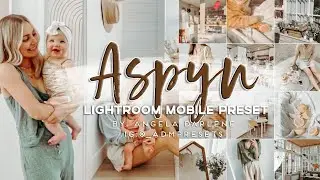 ASPYN OVARD Minimal Preset | Lightroom Mobile Preset Tutorial + FREE DNG | Angela Darlene Presets