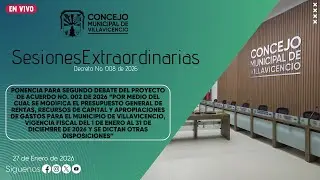 Sesi&oacute;n Plenaria Extraordinaria 27 Enero de 2026