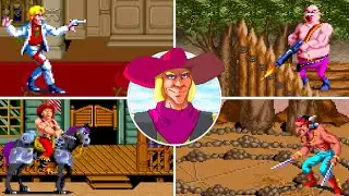 Sunset Riders (Arcade) All Bosses (No Damage)
