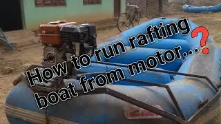 Motor mount for inflatable boat In a very simple way