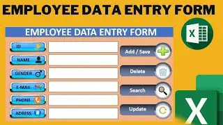 employee data entry form | excel data entry forms | create data entry software | data entry excel
