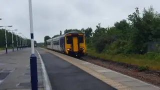 156444 at Eaglescliffe working the 2D41 Saltburn to Bishop Auckland