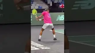 Felix Auger Aliassime - Backhand Sllow motion, Backhand technique #tennis #backhand #tennisplayer