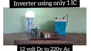 How to make IC based 12V to 240V Inverter using MOSFET & IC 4047 | Homemade Inverter #kannada
