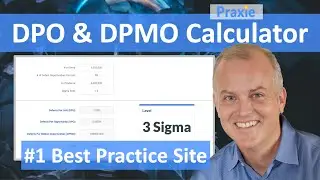 What is a DPO and DPMO Calculator for Lean Six Sigma manufacturing projects? || Praxie Software