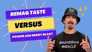 ReMag Liquid Magnesium taste versus Power Ade Mountain Berry Blast