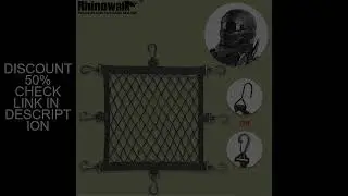 Rhinowalk Motorcycle Helmet Hold Storage Mesh Plastic/Metal 8 Hooks Universal Elastic Net Bag Luggag
