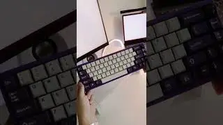 CREAMY Purple Keyboard! 😍 #mechanicalkeyboards #customkeyboards #keyboard