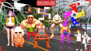 CCTV Merekam PASUKAN MONSTER EATER, ANOMALI HAMOOD HABIBI Di Dunia Sakura 😱 SAKURA SCHOOL SIMULATOR