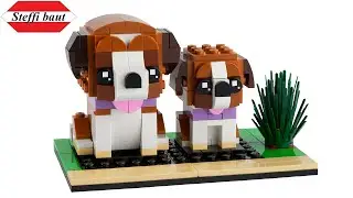LEGO Brickheadz Pets 40543 St  Bernard unboxing & build