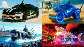 BRAINROT EXTINCTION TRUCKS 🆚 BRAINROT CAR 🆚 BRAINROT MOTORCYCLE - Tiles Hop EDM Rush!