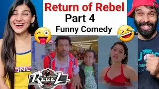 The Return Of Rebel - Part 4 Comedy Scene| Prabhas Brahmanandam South Indian Hindi Dubbed Reaction
