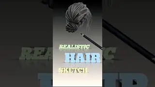 How To Draw Realistic Hair #shorts #hair #hyperrealisticart #realistichair #trendingshorts