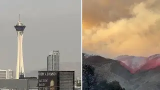 Unhealthy air quality hits Las Vegas as California wildfire smoke blankets the valley
