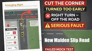Serious Fault at New Malden Slip Road 🚫 | Turned Too Early | Tolworth Test Route 