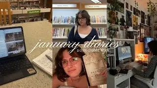january diaries ⋆˚࿔ [thoughts on the secret history, milanote tour, library trips]