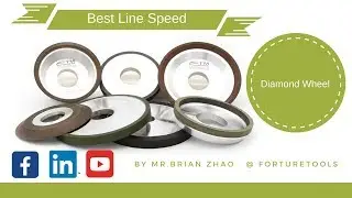 What's the best line speed of a diamond grinding wheel?