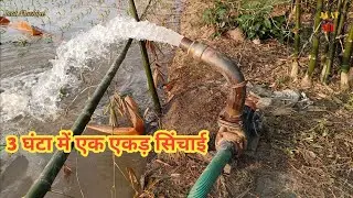 Bahut hi Best मोटर 3hp 1 बिघा 3 घंटा में, क्रिलोस्कर KDS 312P