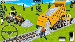Train Track Builder Simulator - City Construction JCB Game 3D - Android Gameplay