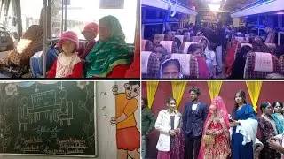 Back to home🏡..attend school p.t.m..fiza weds rizwan reception program. .by~AKV