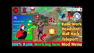 LATEST FREEFIRE MOD MENU ANTIBLACKLIST 💯 RANK WORKING #modmenu