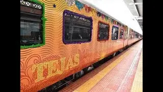 India's First PRIVATE TRAiN with Lady Hostess #lucknow #tejas