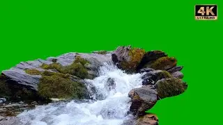 waterfall green screen video