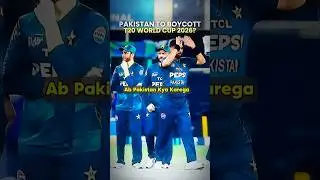 PAKISTAN BOYCOTT T20 World Cup🤡#pakistan#shorts